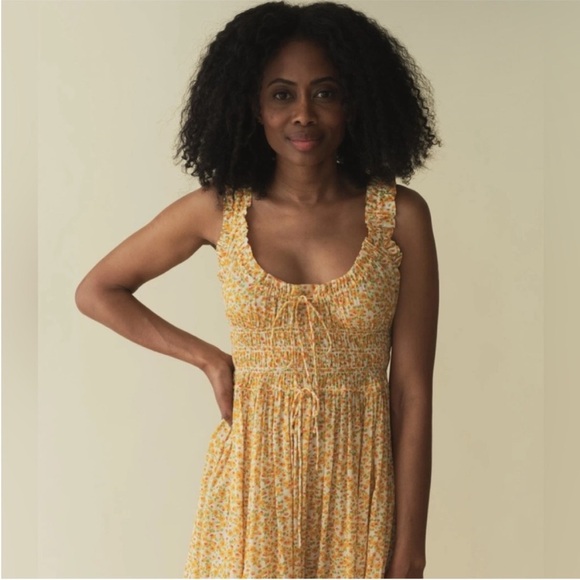 Doen Emmaretta Midi Dress Clementine Daisy Fields - Picture 4 of 9